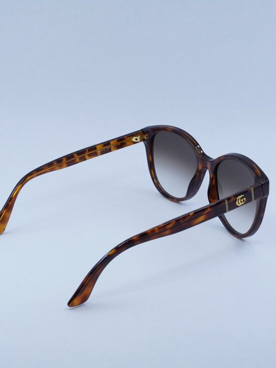 Gucci GG0631S 002 Sunglasses Havana Round Frame, Brown Lenses main image 10